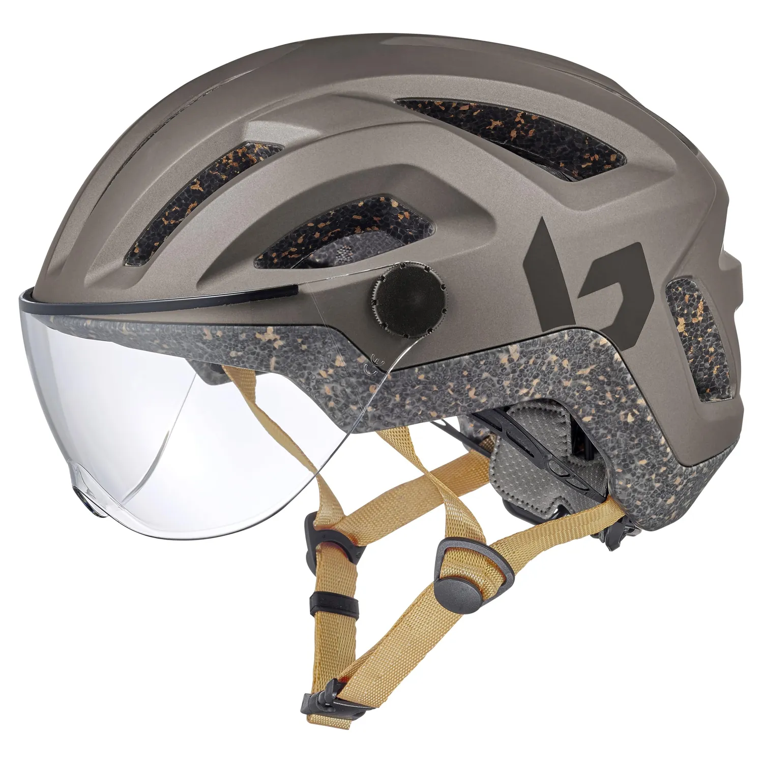 Bollé React Visor casco bici con visiera grigio S