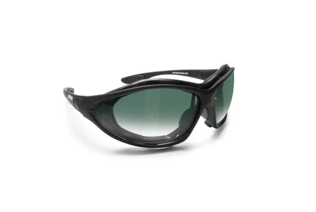 Bertoni FT333B occhiali moto antivento nero 65 mm