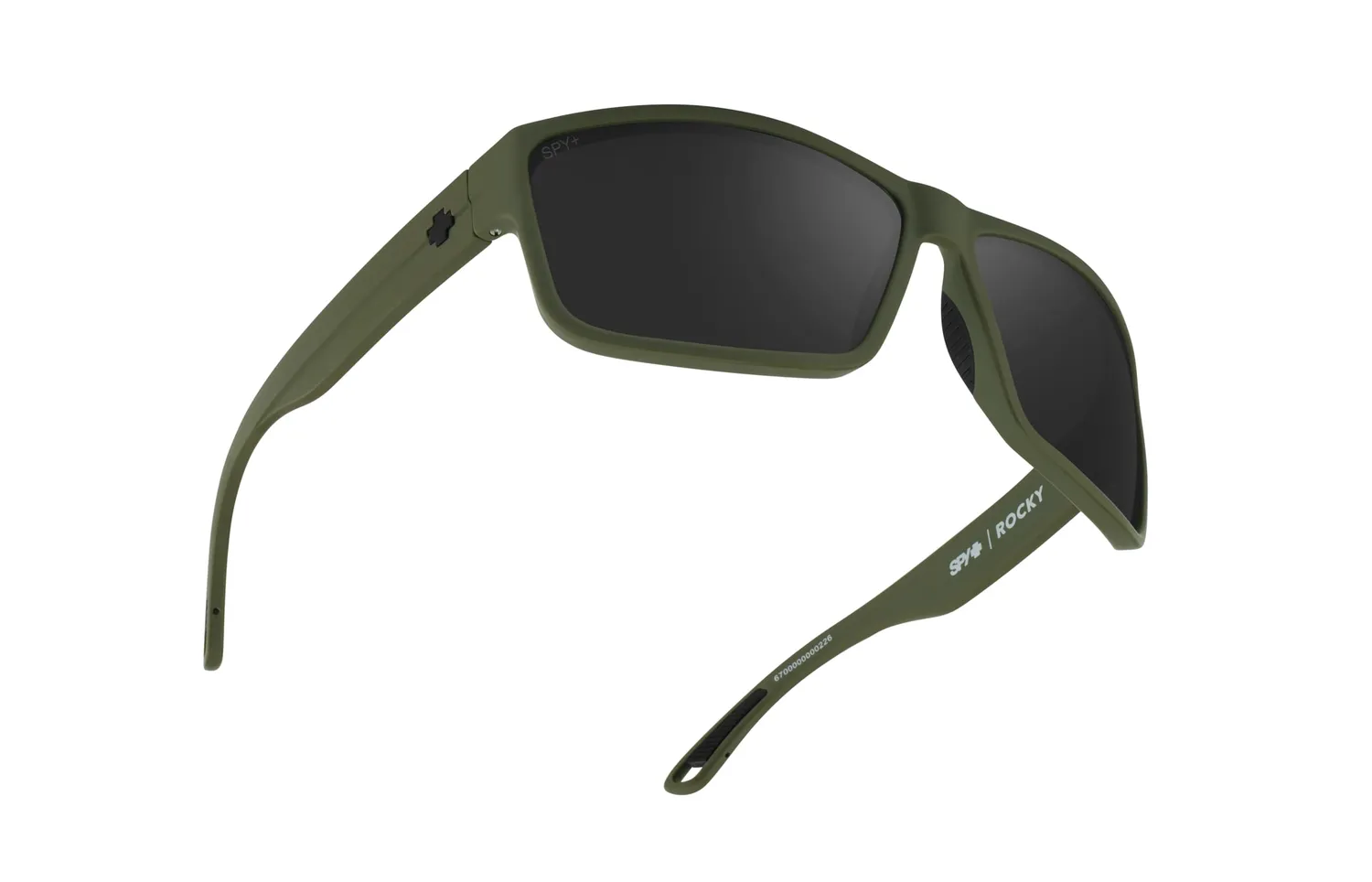 Spy Rocky occhiali da sole piatti retrofuturisti neri