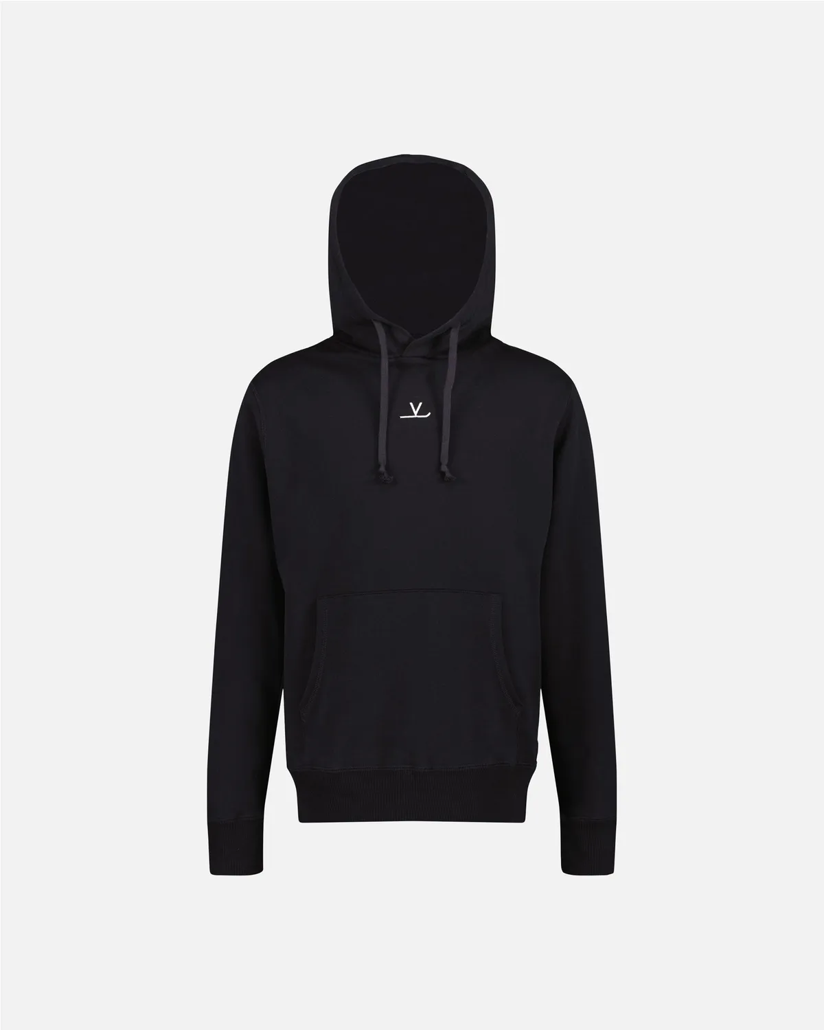 Vuarnet Signature Hoodie Felpa Nera Cotone Bio