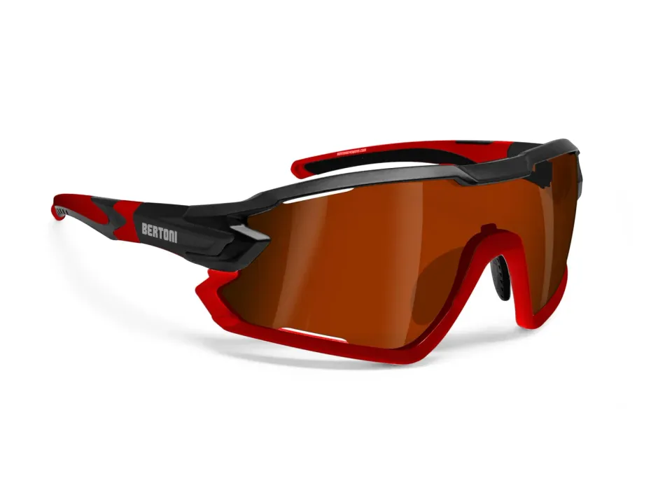 Bertoni Quasar occhiali ciclismo fotocromatici polarizzati
