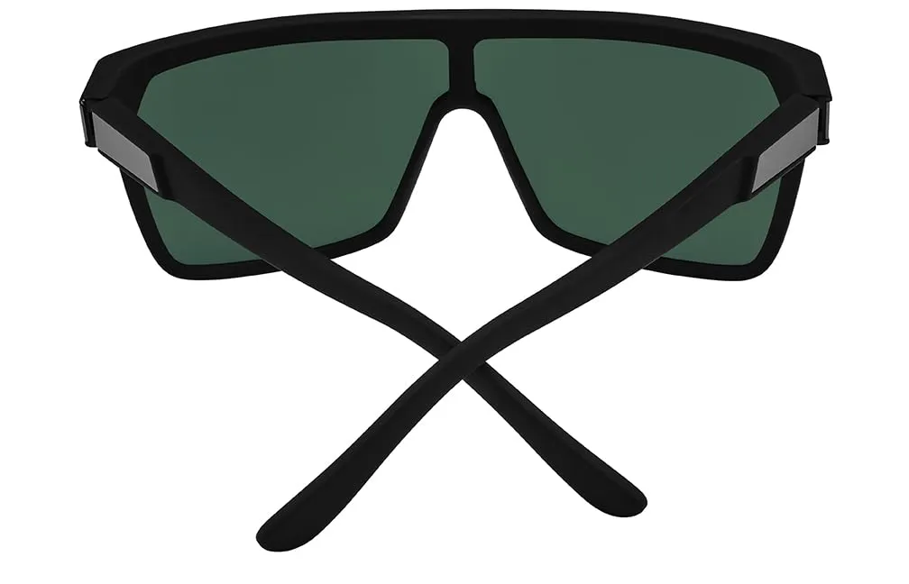 SPY Flynn Soft Matte Blk occhiali da sole polarizzati specchio argento