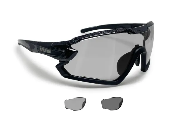 Bertoni Quasar occhiali ciclismo fotocromatici polarizzati