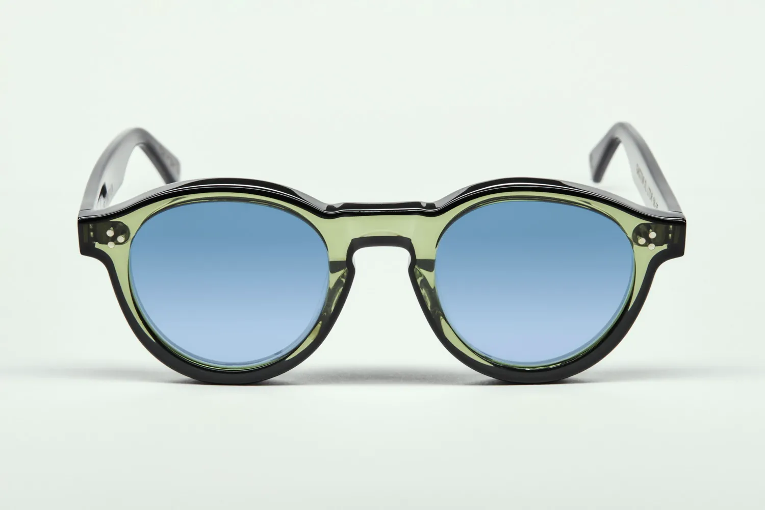 Lesca Iconiques Gaston XL montatura vista verde nero acetato
