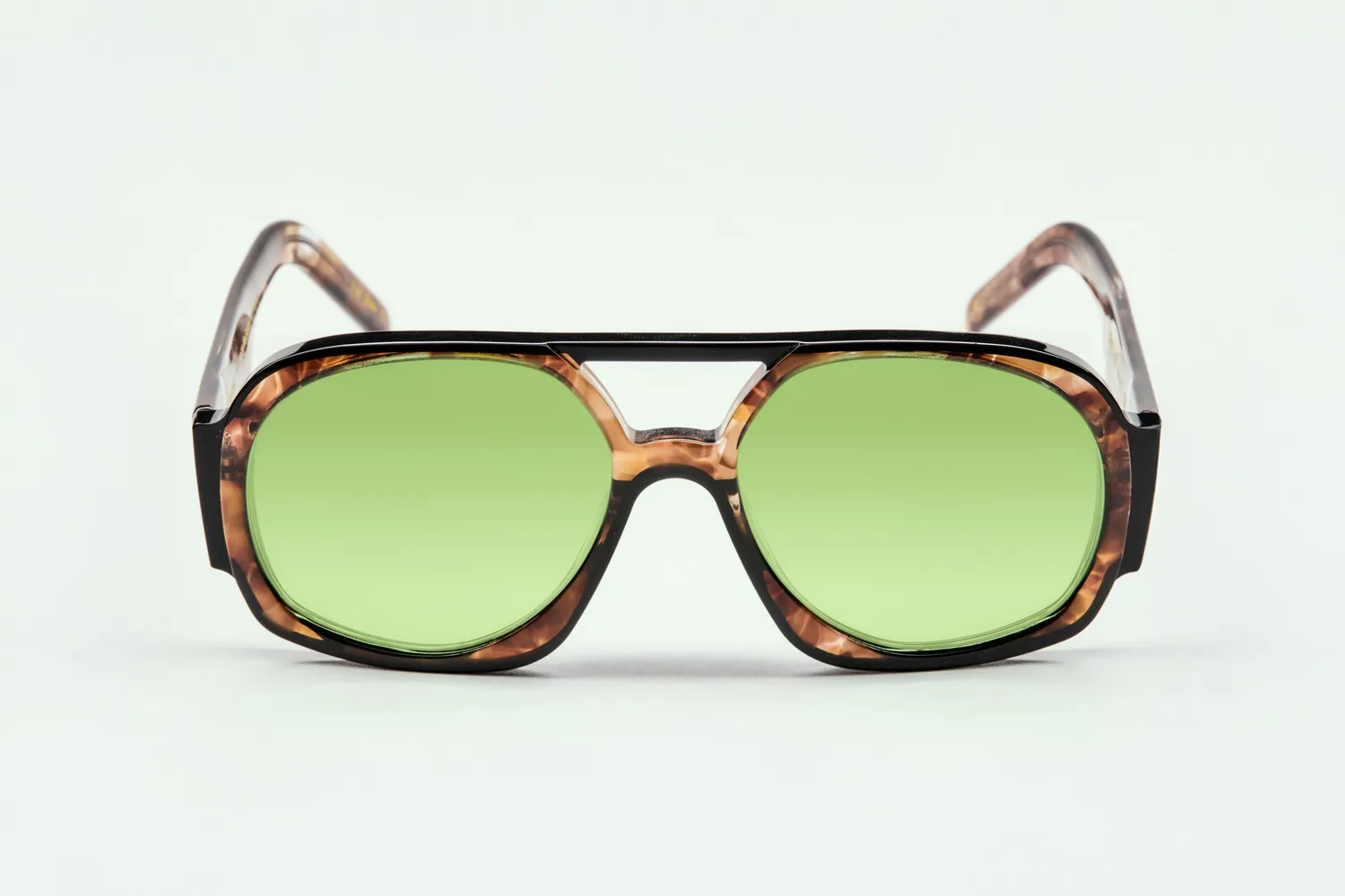 Lesca 60ème Anniversaire Tupac occhiali Marbre Noir acetato