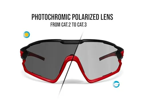 Bertoni Quasar occhiali ciclismo fotocromatici antiappannanti