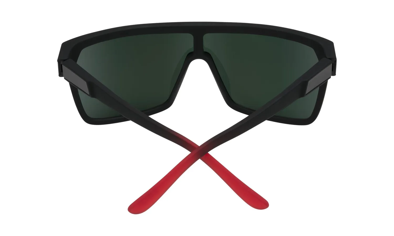 Spy Flynn occhiali da sole Matte Black Red Fade scudo