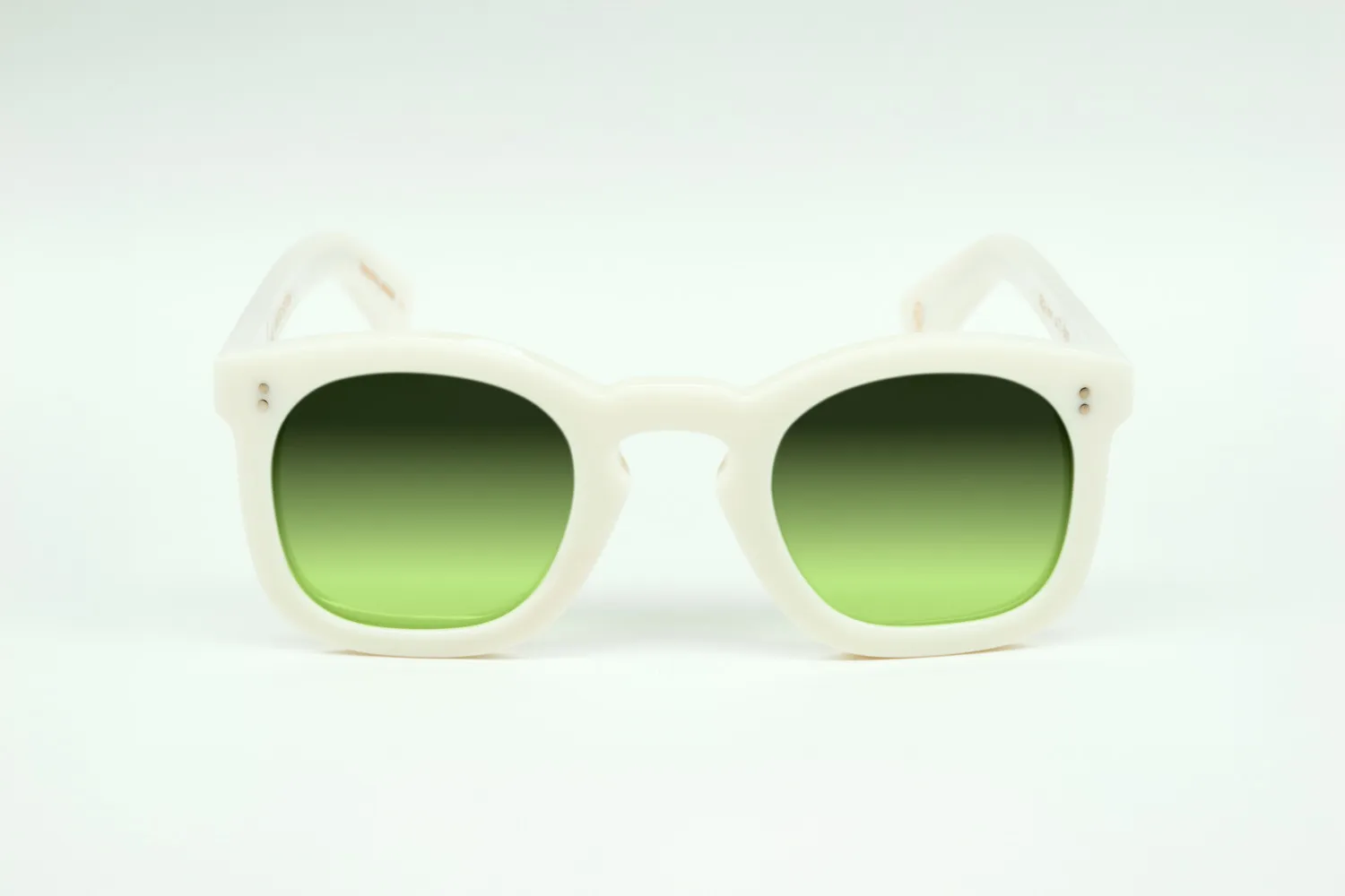 Lesca Deca Upcycling occhiali avorio chiaro elegante