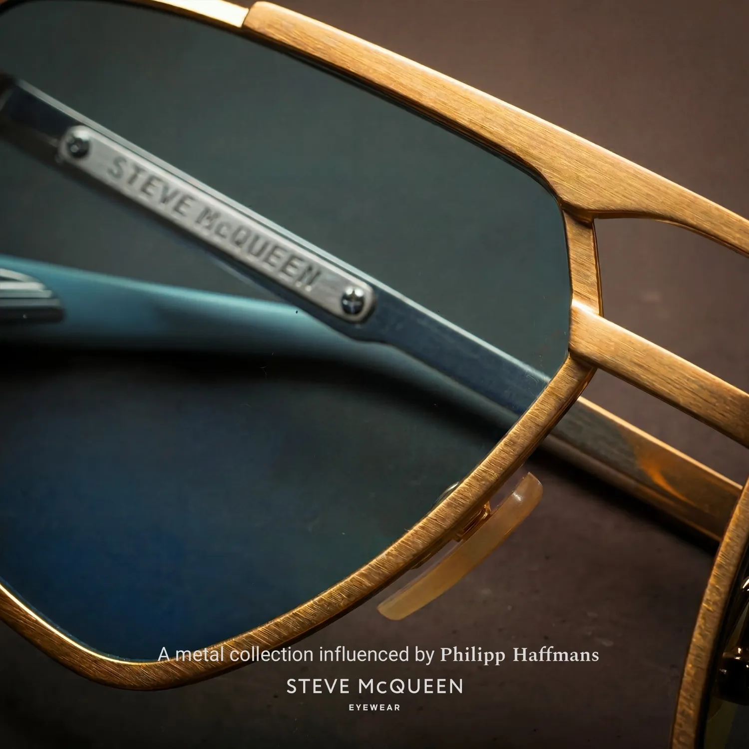 Steve McQueen Iconic Magnetic occhiale navigator oro