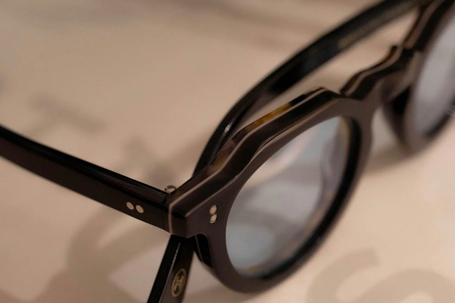 Lesca Collab Crown occhiali noir écaille foncé upcycling