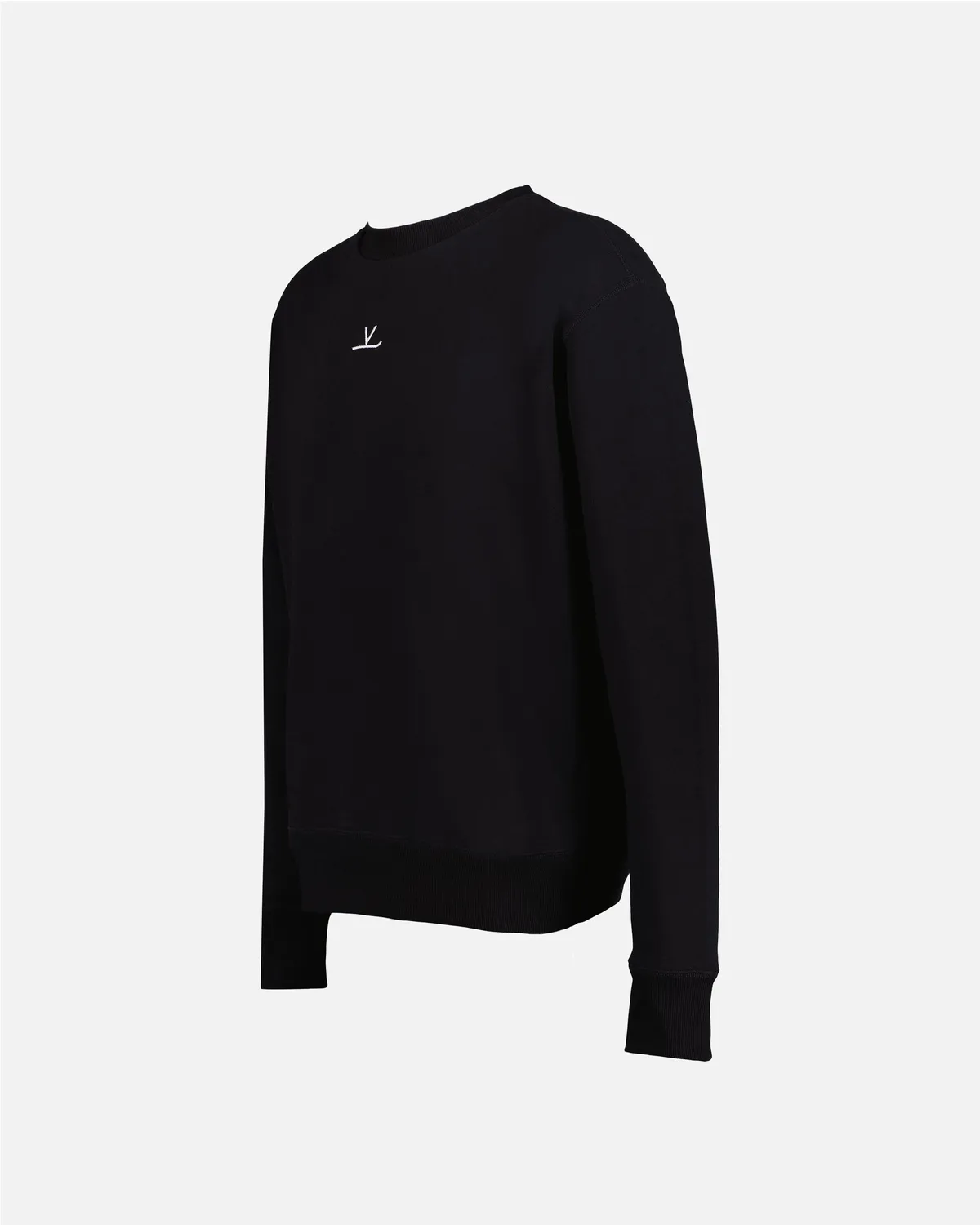 Vuarnet Signature Crewneck felpa girocollo nero cotone bio