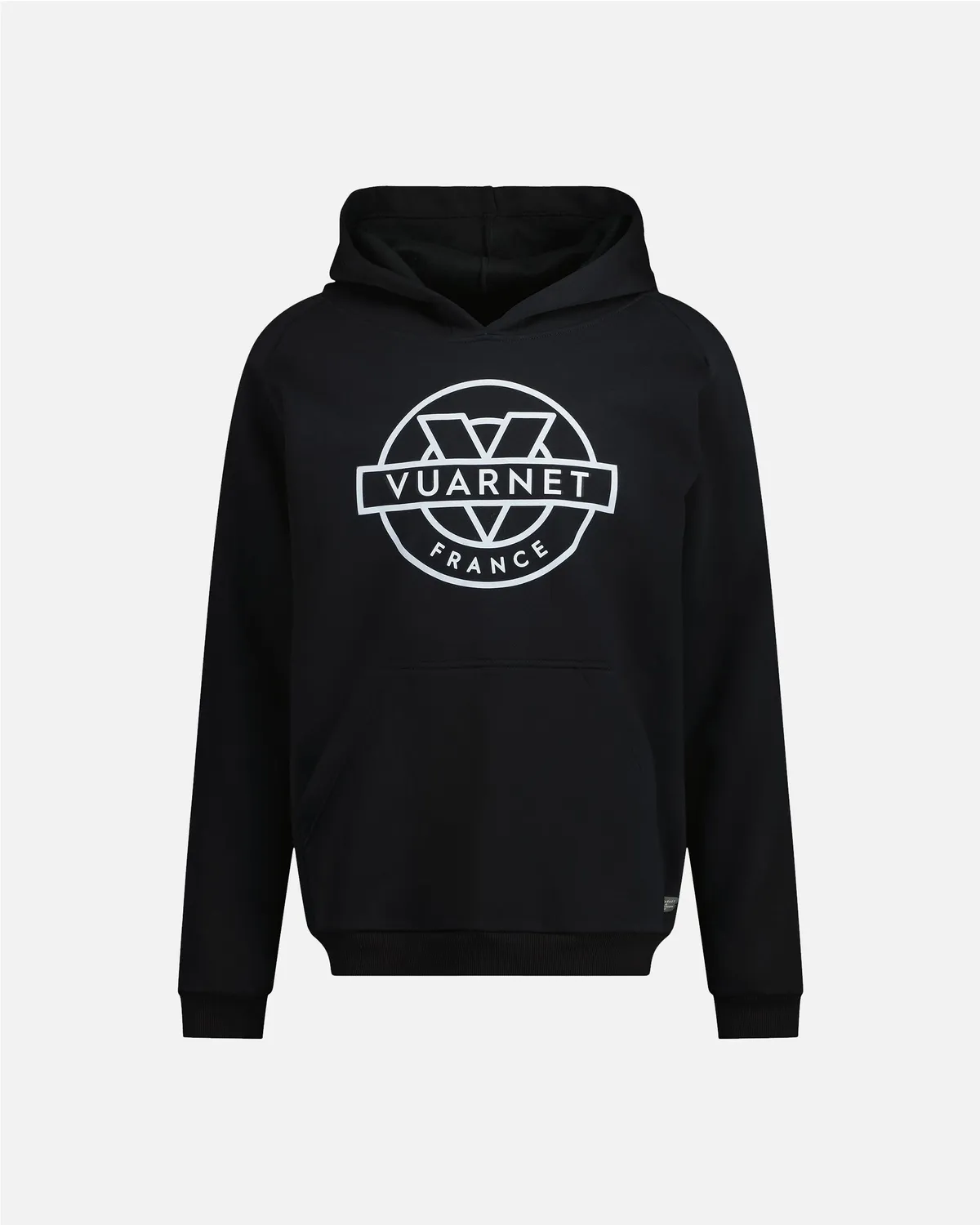 Vuarnet Outline Hoodie felpa uomo nera cotone bio