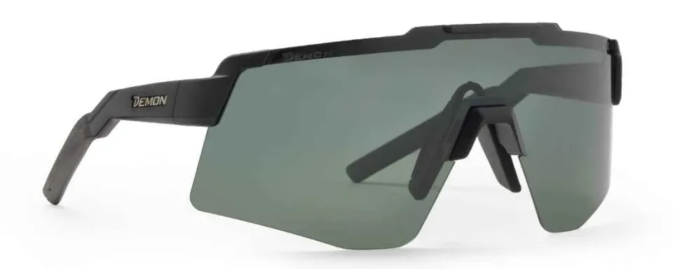 Demon Liegi occhiali running polarizzati nero opaco