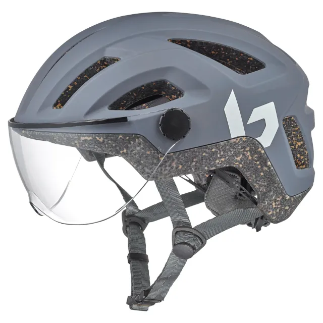 Bollé React Visor casco bici con visiera grigio S