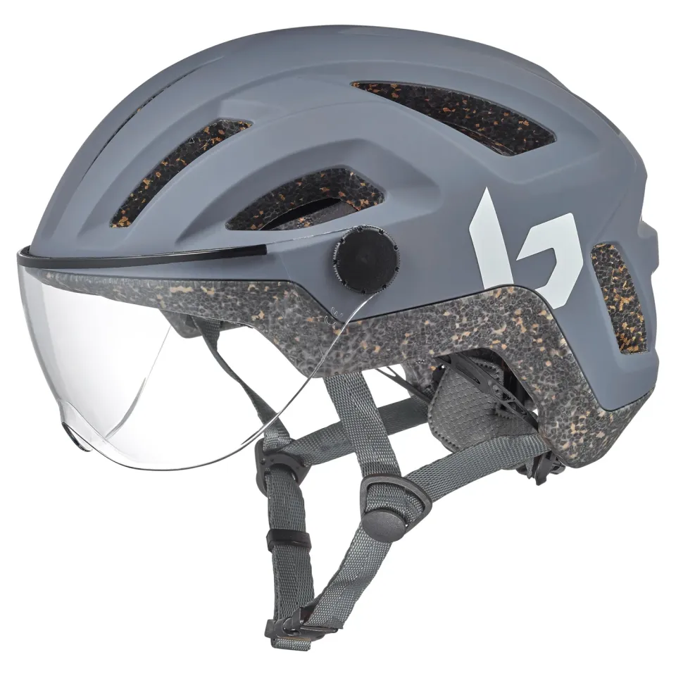 Bollé React Visor casco bici con visiera grigio S