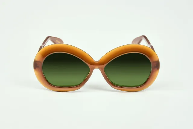 Lesca La Collection Iris montatura Miel Ambré acetato