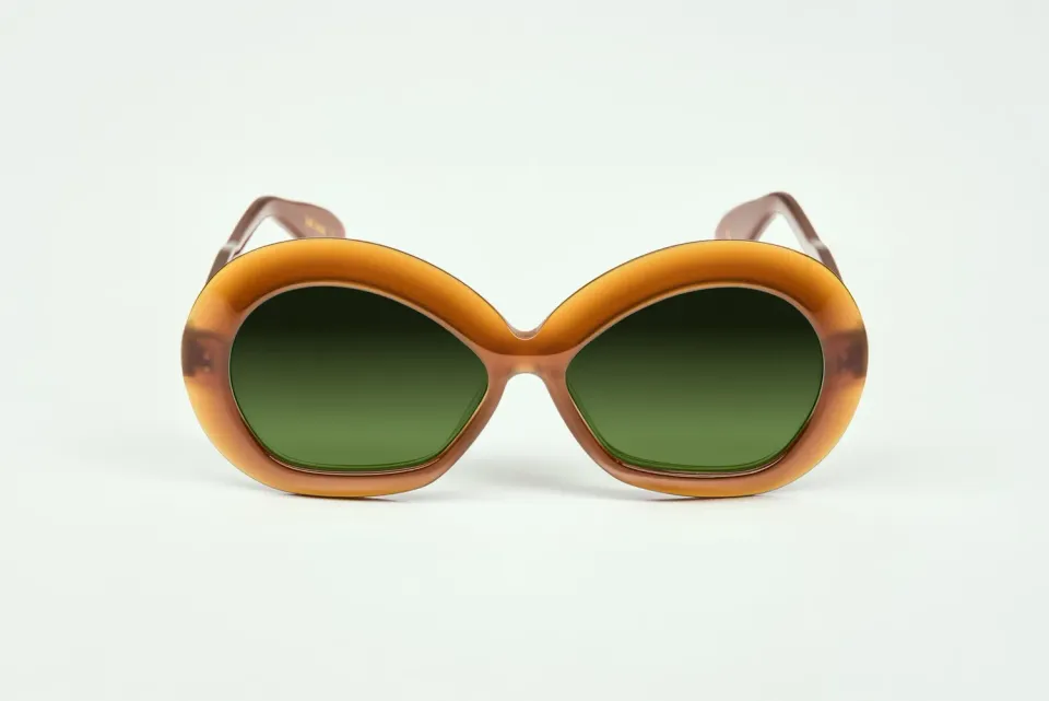 Lesca La Collection Iris montatura Miel Ambré acetato