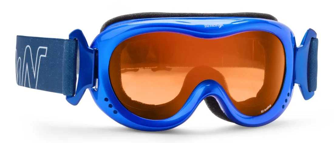 Demon Snow 6 maschera sci bimbo lente singola arancio
