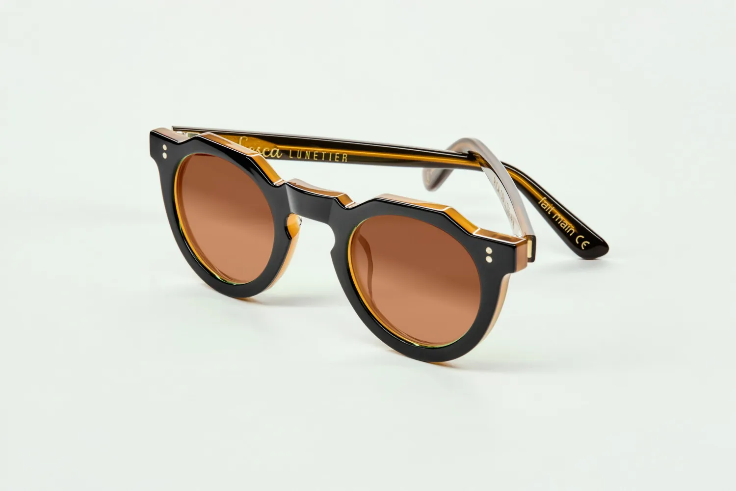 Lesca Black Edition Pica montatura da vista Noir Miel acetato