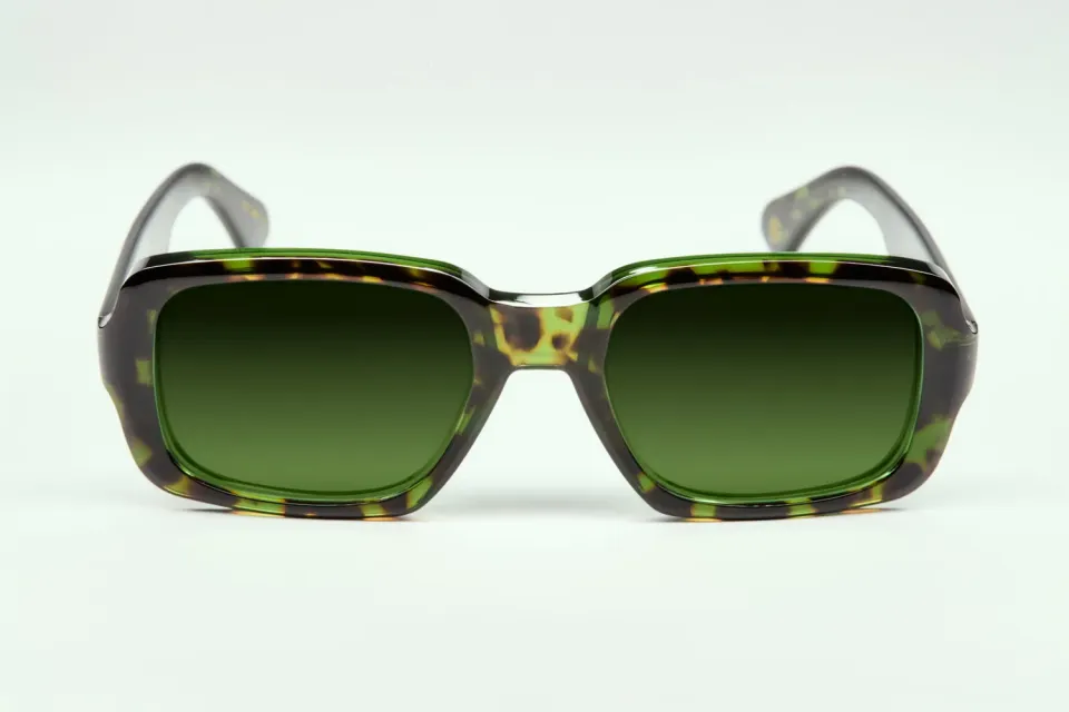 Lesca La Collection Clap occhiali da vista marbré vert acetato