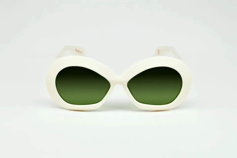 Lesca La Collection Iris montatura White acetato