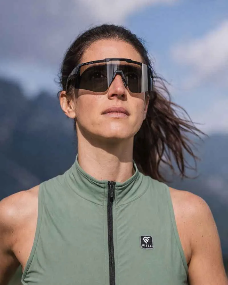 Demon Liegi occhiali running polarizzati nero opaco