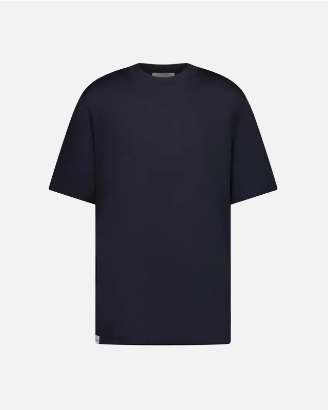 Vuarnet Logo Skieur t-shirt uomo blu cotone