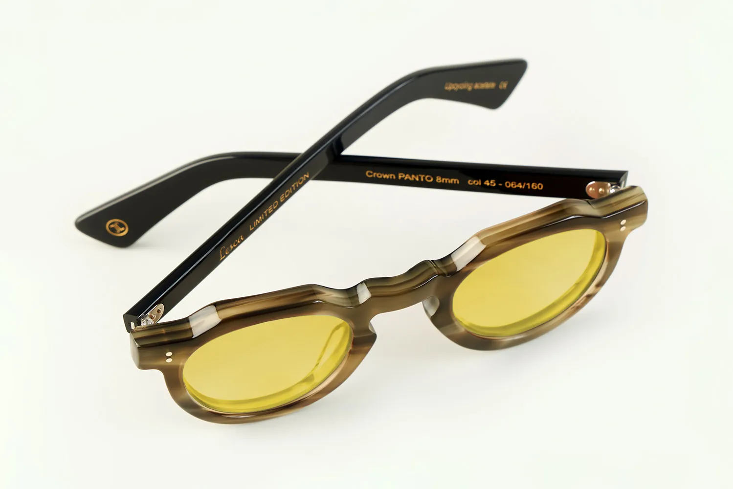 Lesca Upcycling Crown montatura da vista Corne 8mm acetato