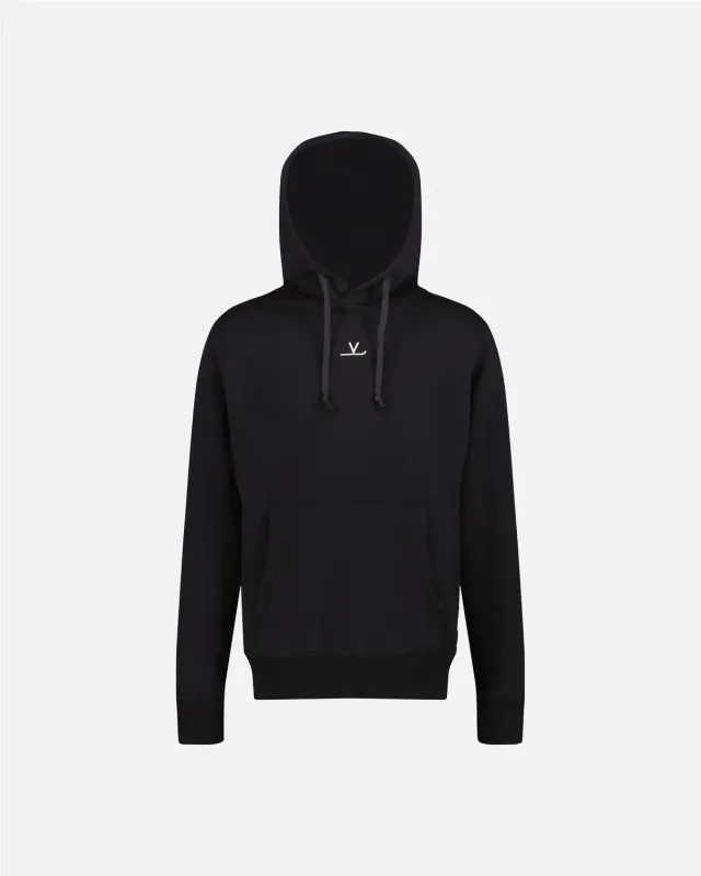 Vuarnet Signature Hoodie Felpa Nera Cotone Bio