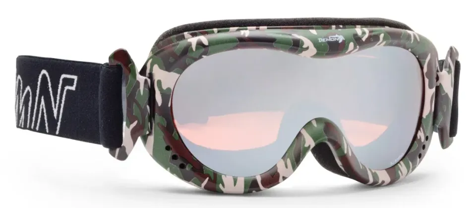 Demon Snow 6 maschera sci bimbo arancione army cat. 2