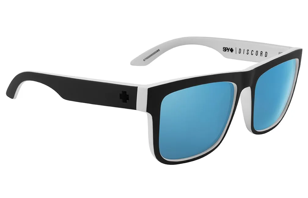 Spy Discord Whitewall occhiali da sole polarizzati specchio azzurro