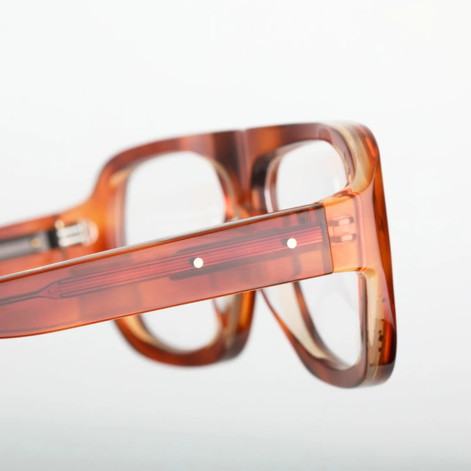 Steve McQueen Chase montatura da vista dentelle havana acetato