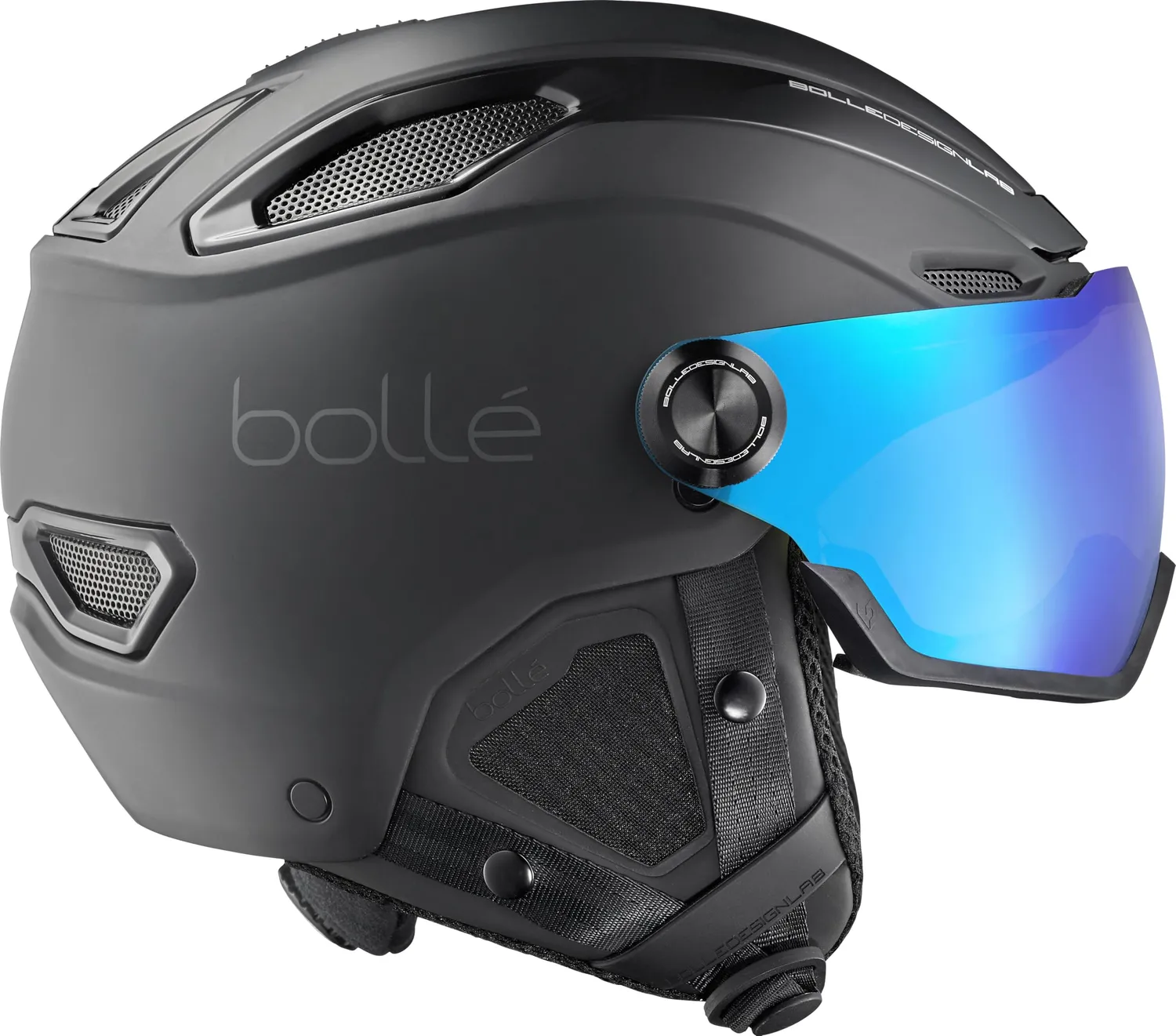Bollé Casco Bici Nero Blu Taglia Unica Strada