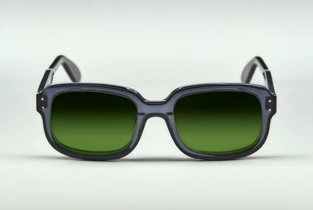 Lesca La Collection Dude occhiali da vista Grey Black acetato