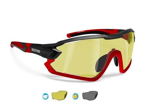 Bertoni Quasar occhiali ciclismo fotocromatici sportivi