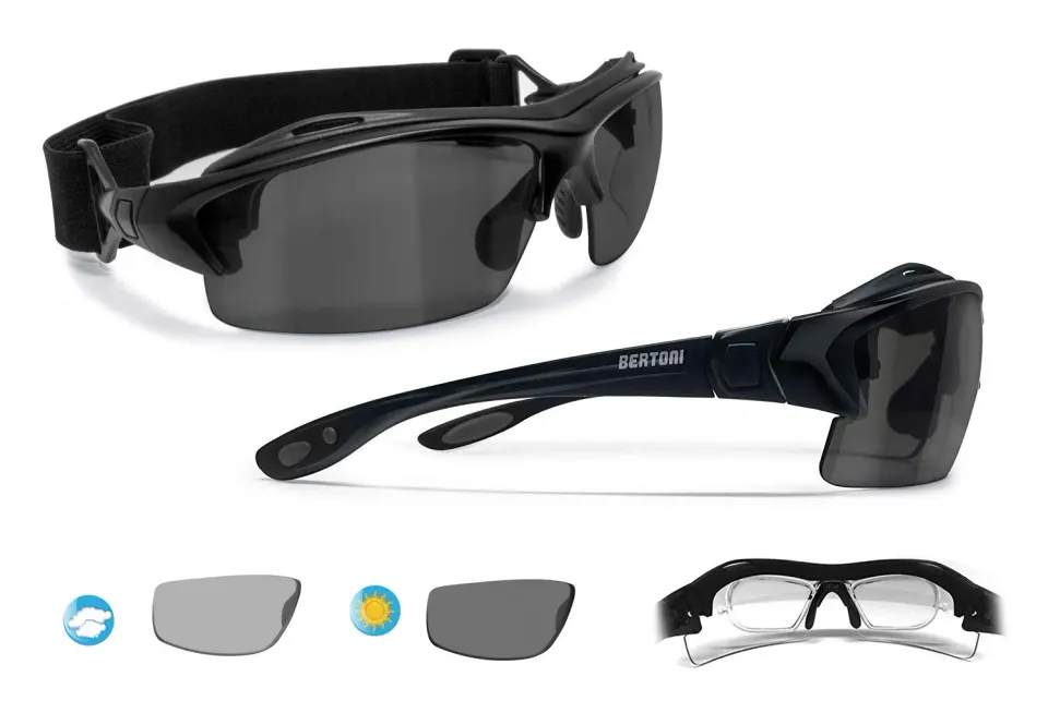 Bertoni P399D1FT occhiali sportivi fotocromatici polarizzati