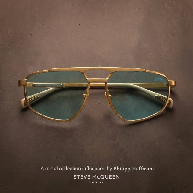 Steve McQueen Iconic Magnetic occhiale navigator oro