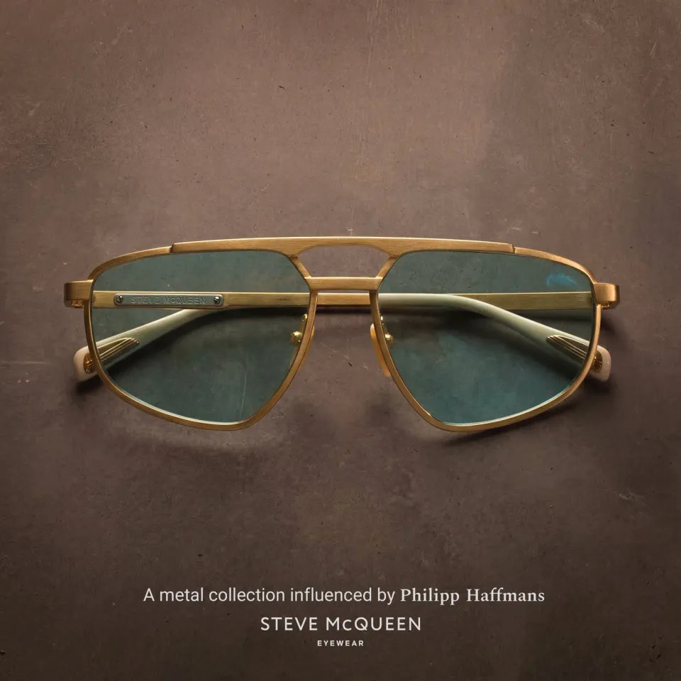 Steve McQueen Iconic Magnetic occhiale navigator oro