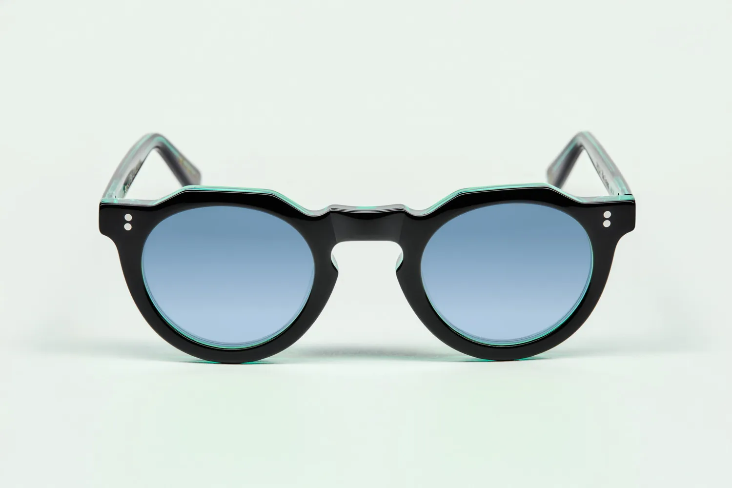 Lesca Black Edition Pica montatura Noir Vert acetato