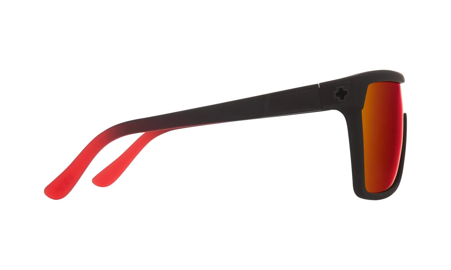 Spy Flynn occhiali da sole Matte Black Red Fade scudo