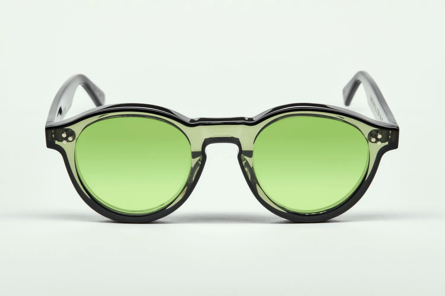 Lesca Iconiques Gaston XL montatura vista verde nero acetato