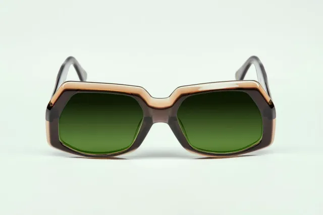 Lesca Klar Brun Creme occhiali acetato anniversario