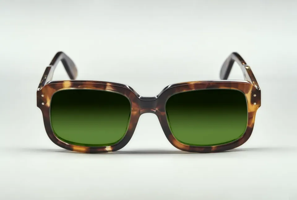 Lesca Dude montatura da vista ecaille flammé acetato