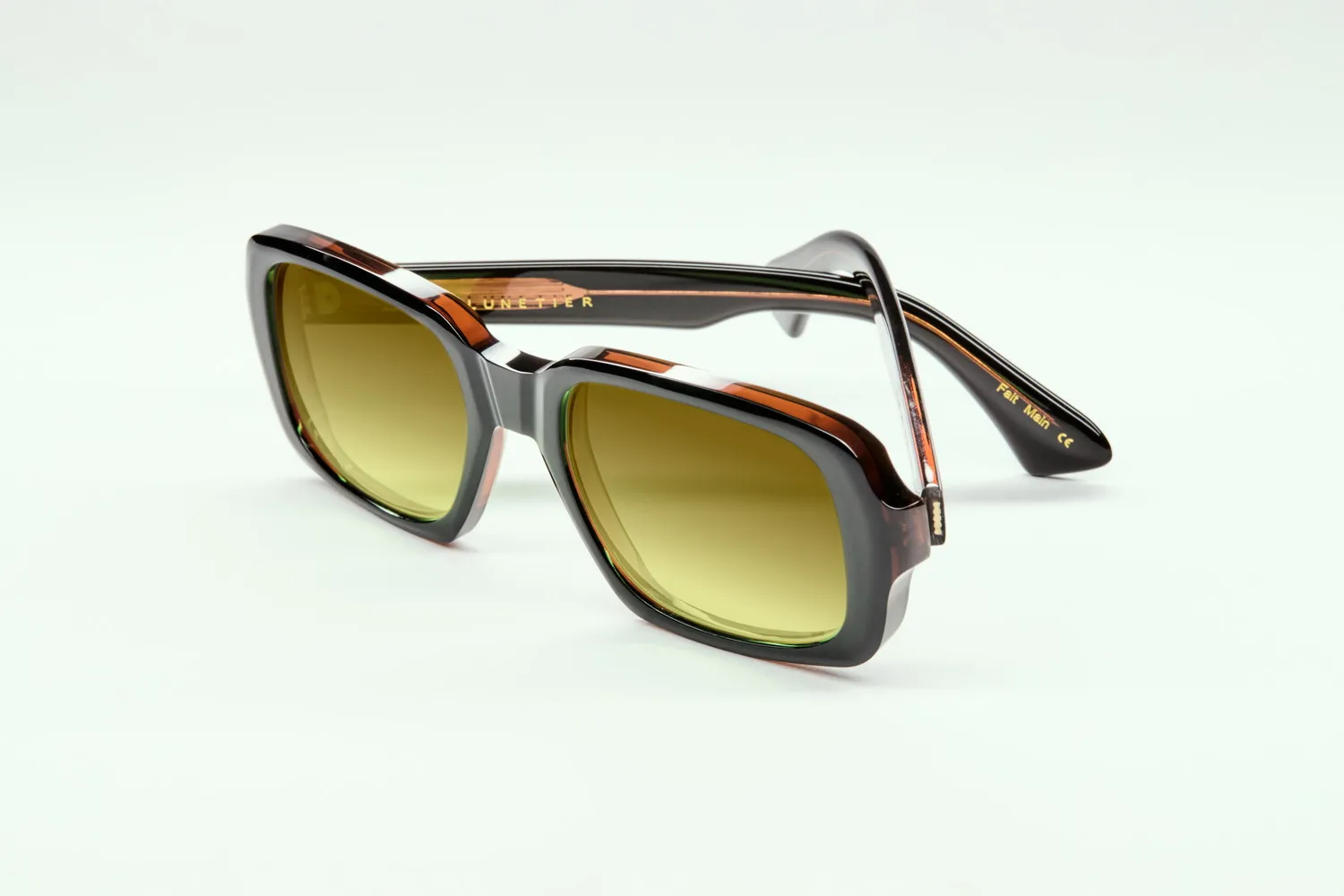 Lesca La Collection Clap montatura da vista Noir Cognac acetato