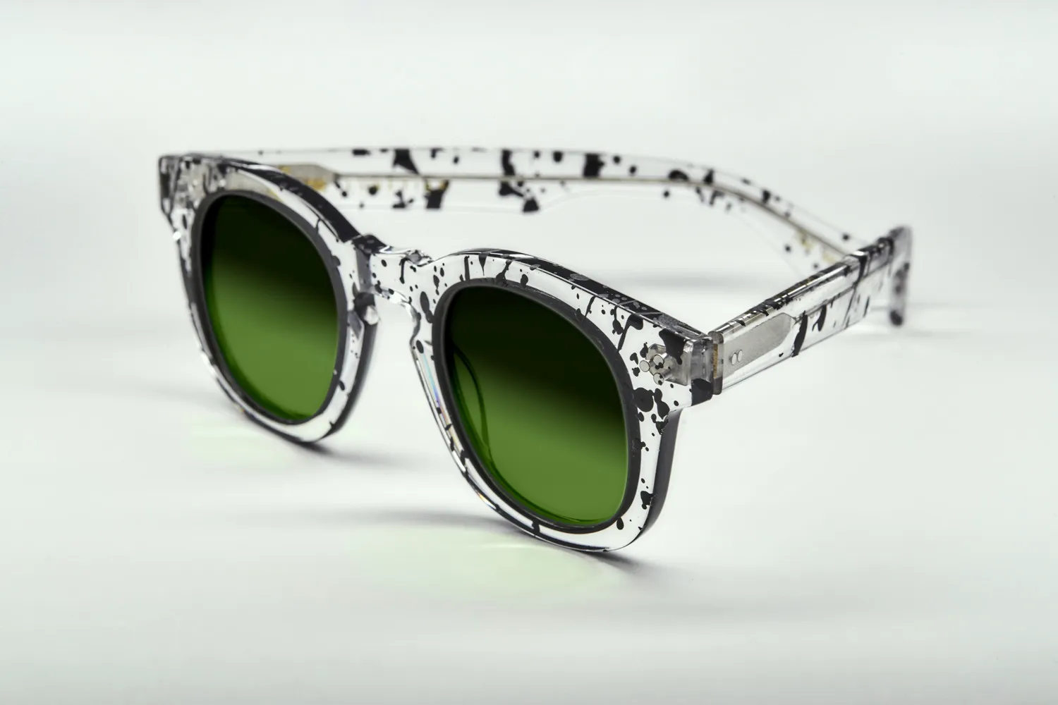Lesca Collab Card montatura da vista crystal black acetato