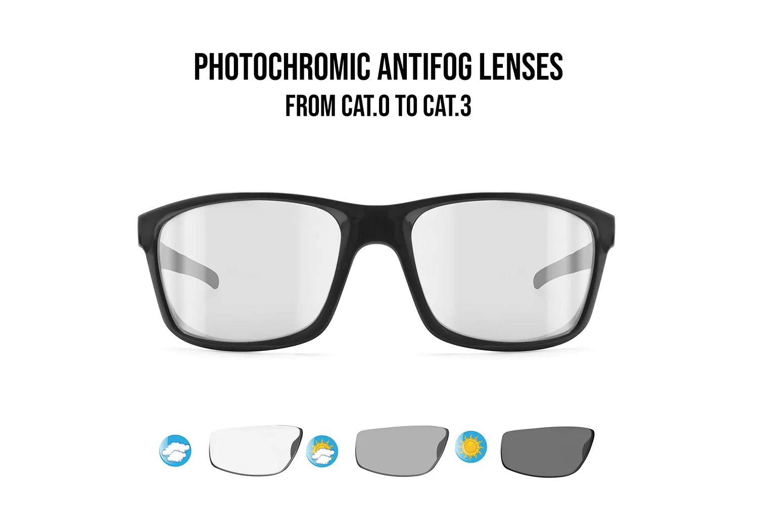 Bertoni Alien F occhiali sportivi fotocromatici Cat.0-3