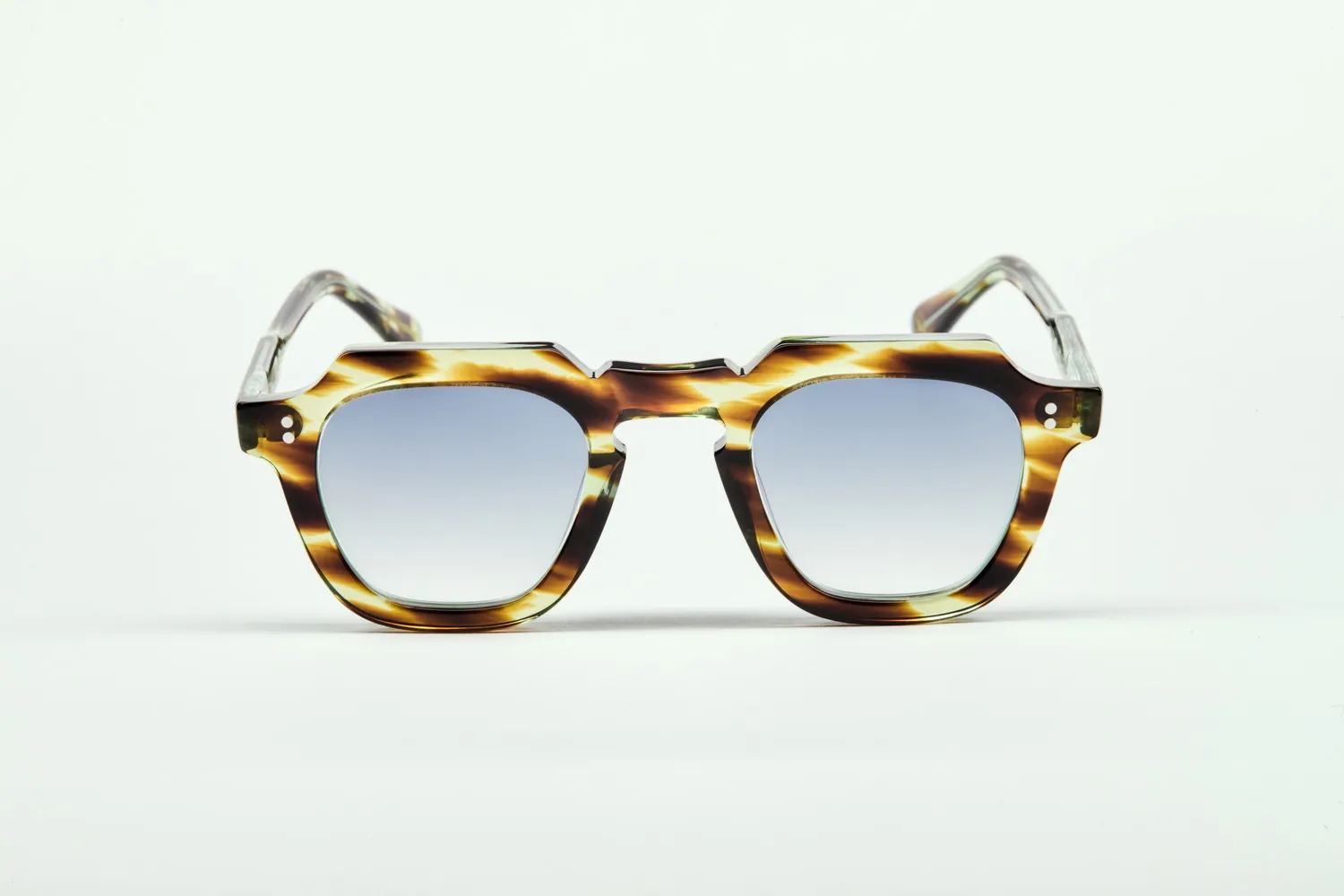Lesca Upcycling Adok montatura da vista jaspé acetato