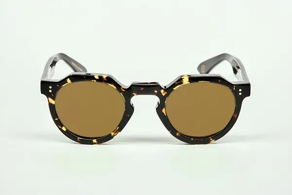 Lesca Crown XL Collab occhiali tigre vetro marrone