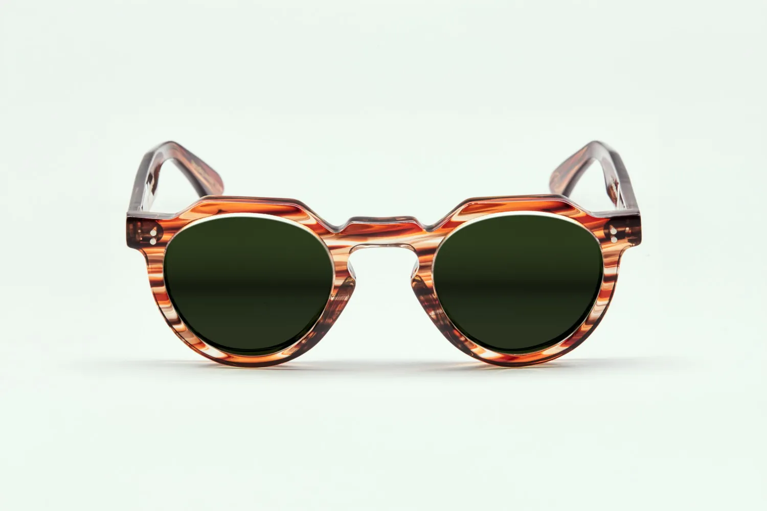 Lesca Upcycling Crown XL montatura vista rossa 46 mm acetato