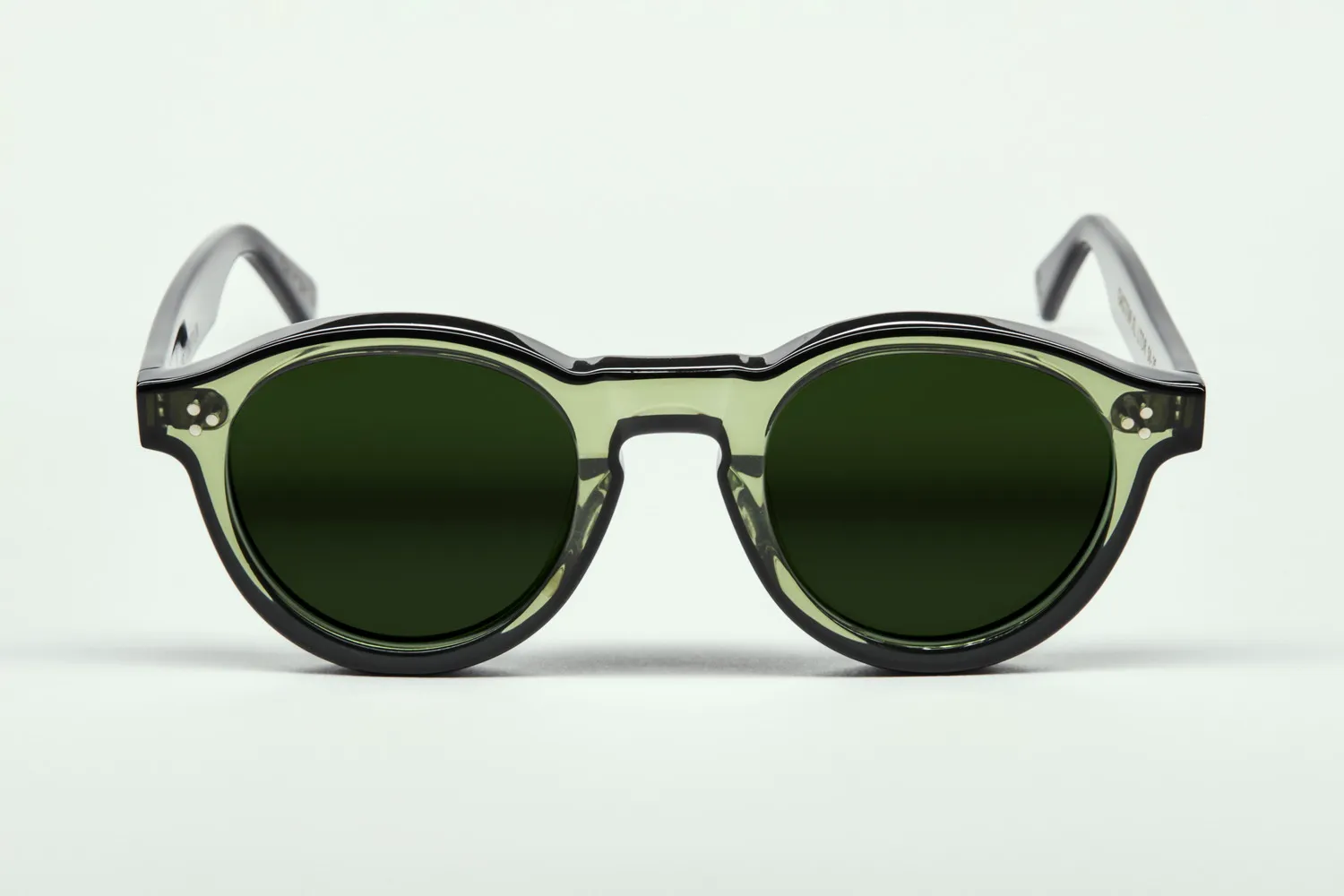 Lesca Iconiques Gaston XL montatura vista verde nero acetato